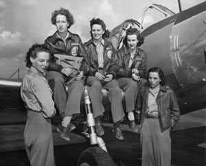 Native Nashvillian Cornelia Fort, second from left, was a member of the Women’s Auxiliary Ferrying Squadron, charged during World War II with transporting airplanes from the factories where they were built to training facilities across the country. Fort became the first American female pilot killed on active duty when her plane crashed in Texas in 1943. Photograph courtesy of the Nashville Public Library, Special Collections Division