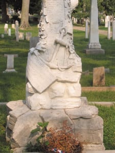 William Driver’s grave in Nashville’s City Cemetery is one of the few places in the country where the American flag is permitted to fly at night.