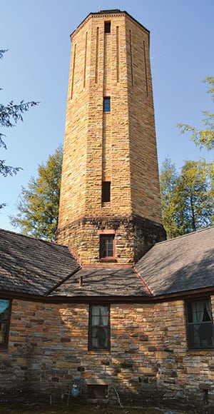 The tower building at the Cumberland Homesteads now houses a museum.