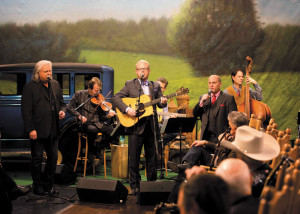 Bluegrass duo Dailey & Vincent perform with Ricky Skaggs.
