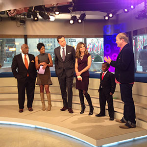 Novak and Montague on the set of NBC’s “Today” show.