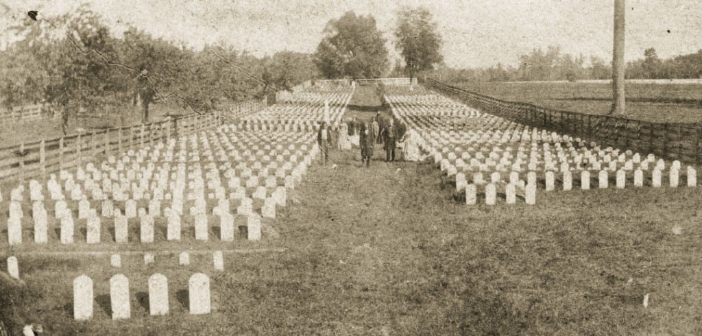 Confederate soldiers killed in the Battle of Franklin were buried on a two-acre plot of land at the Carnton Plantation donated by the McGavock family. “Widow of the South” Carrie McGavock cared for the cemetery for the rest of her life.