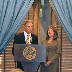 Tennessee’s first family, Bill and Crissy Haslam, celebrate the 10th anniversary of the partnership between the Governor’s Books from Birth Foundation and Dolly Parton’s Imagination Library.