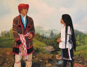 This diorama of Sequoyah is among the exhibits at the Sequoyah Birthplace Museum in Vonore. Photograph courtesy of Tennessee History for Kids