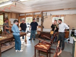 Shoppers visit Alan Daigre Designs, part of Middle Tennessee’s Art Studio Tour, which will be Saturday and Sunday, Nov. 21 and 22.