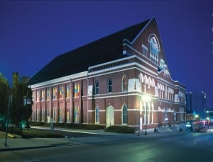 The Ryman Auditorium, home of the popular holiday show “Christmas at The Ryman.” Photo courtesy of The Ryman Auditorium.