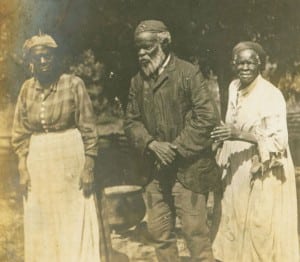 This photo, taken at Wessyngton in 1903, shows Jenny Washington, Emanuel Washington and Susan Washington. All three had been in enslavement before the Civil War. (Doug Berry photo)