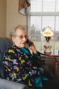 Eleanor calls in during “The Friday Morning Show,” co-hosted with Jerry Richmond, right.