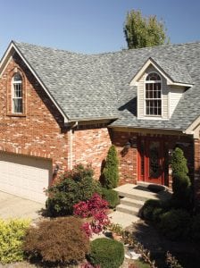 The roof on this home is an example of the Patriot Shingles, which feature blended colors and natural-looking shadows, offered by CertainTeed. (Photo courtesy of CertainTeed)
