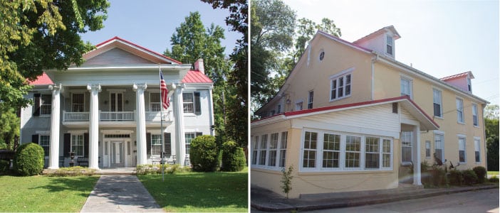 Stonewall, left, and the Historic Carriage House Residence, right, will both be open to the public sometime next year as the newest acquisitions by the Sumner County Museum in Gallatin. 