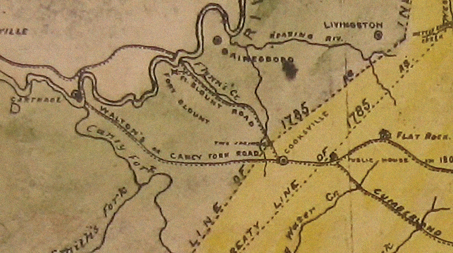 1839 TN MAP Seymour Shelbyville Signal Mountain Smyrna Soddy Tennessee History 