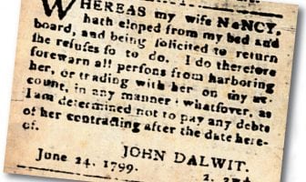 Runaway Wives in Tennessee’s Antebellum Era
