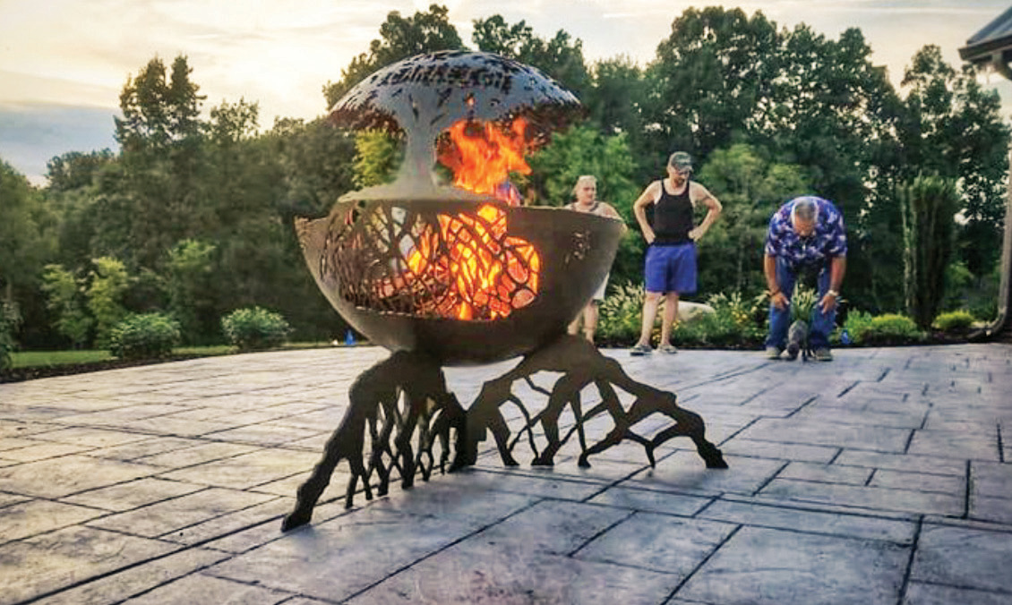 Fired Up The Tennessee, Fire Pit Art Tennessee